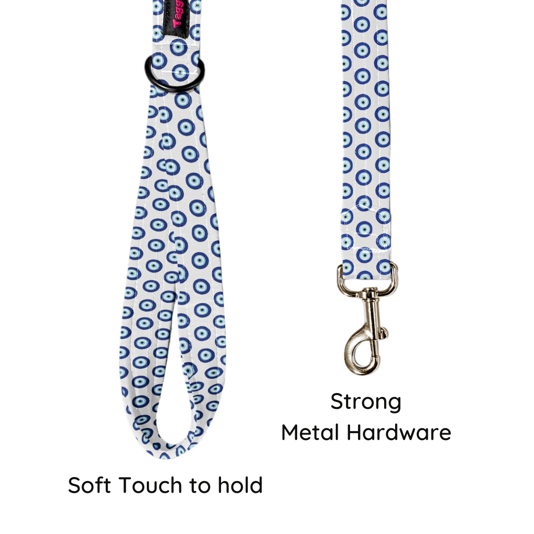 Evil Eye White Leash