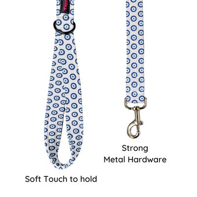 Evil Eye White Leash