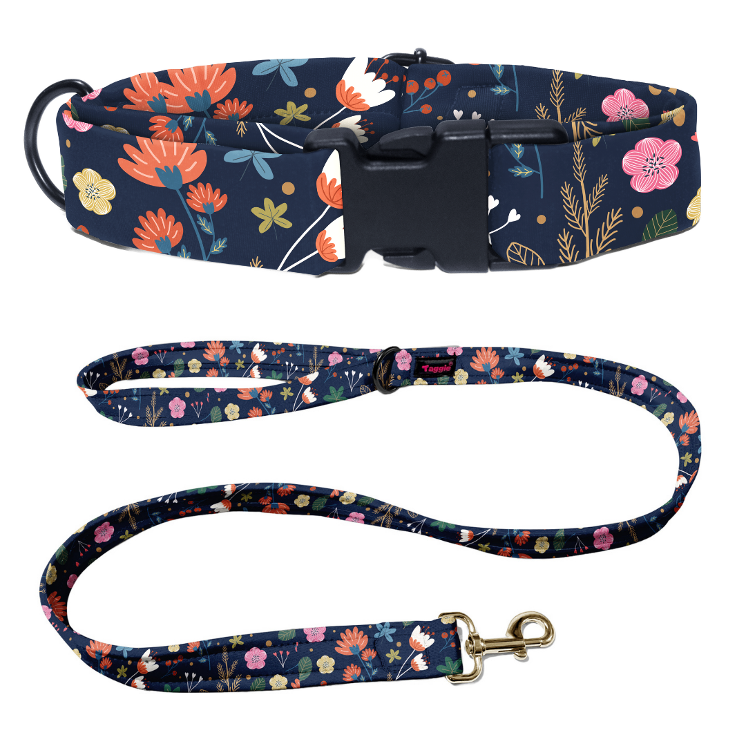 Fleur de Luxe Collar-Leash