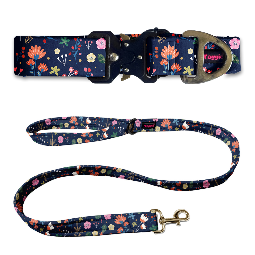 Fleur de Luxe Collar-Leash