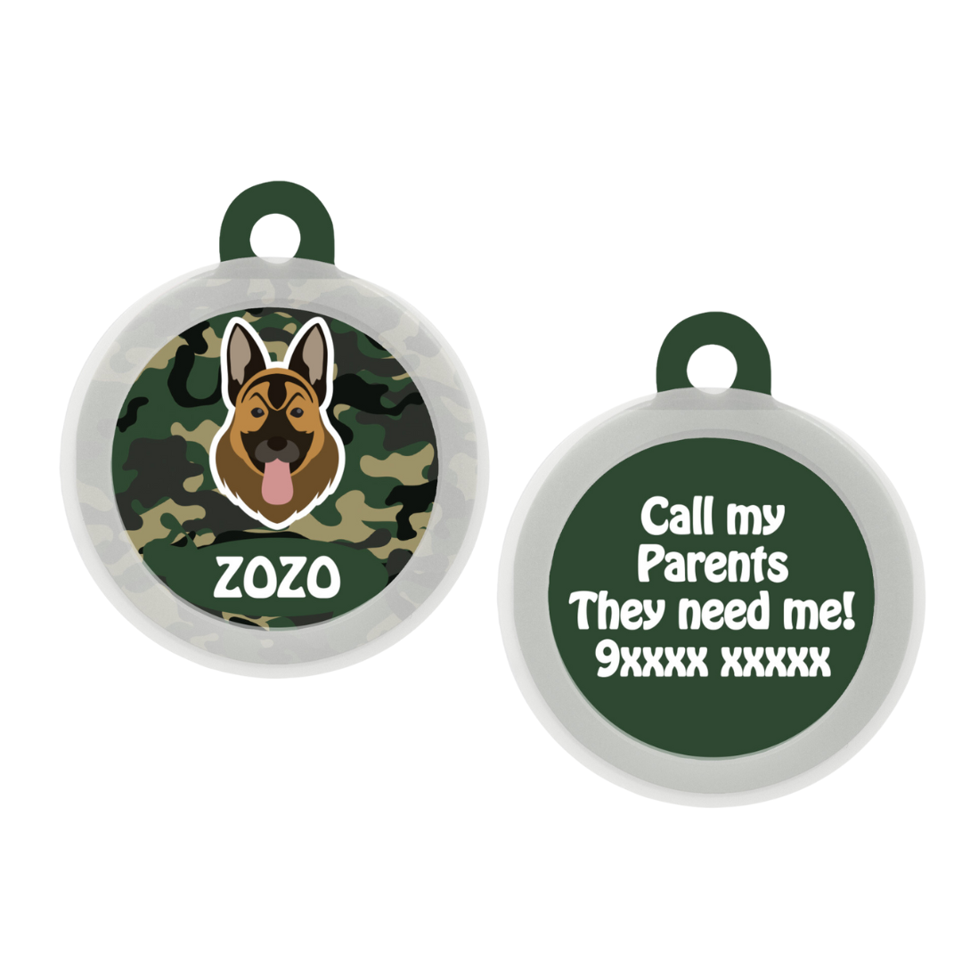 German Shepherd - Collar & Tag