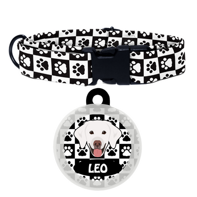 Golden Retriever [White]  - Collar & Tag