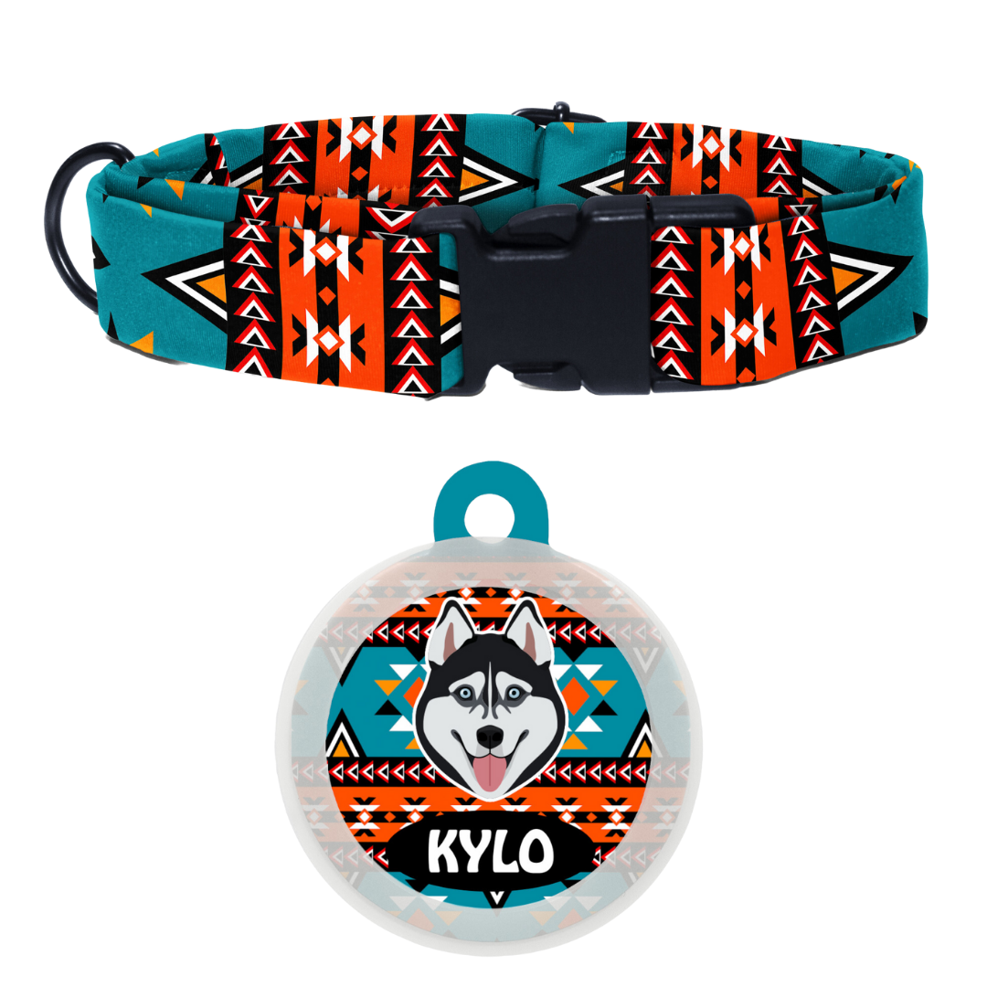 Husky (Black) - Collar & Tag