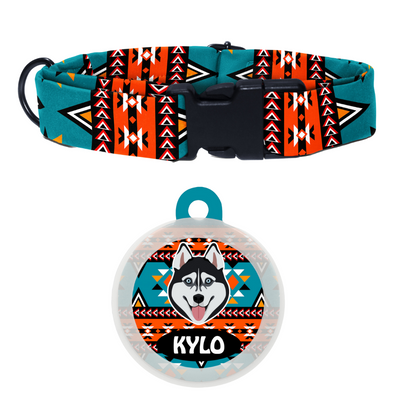 Husky (Black) - Collar & Tag