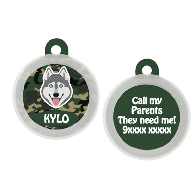 Husky (Grey) - Collar & Tag