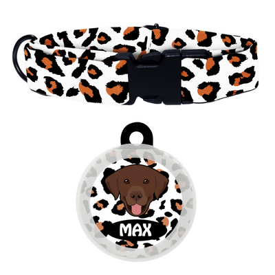 Labrador (Chocolate Brown)  - Collar & Tag