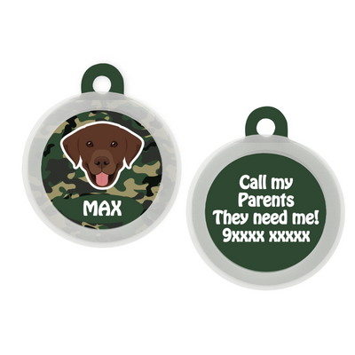 Labrador (Chocolate Brown)  - Collar & Tag