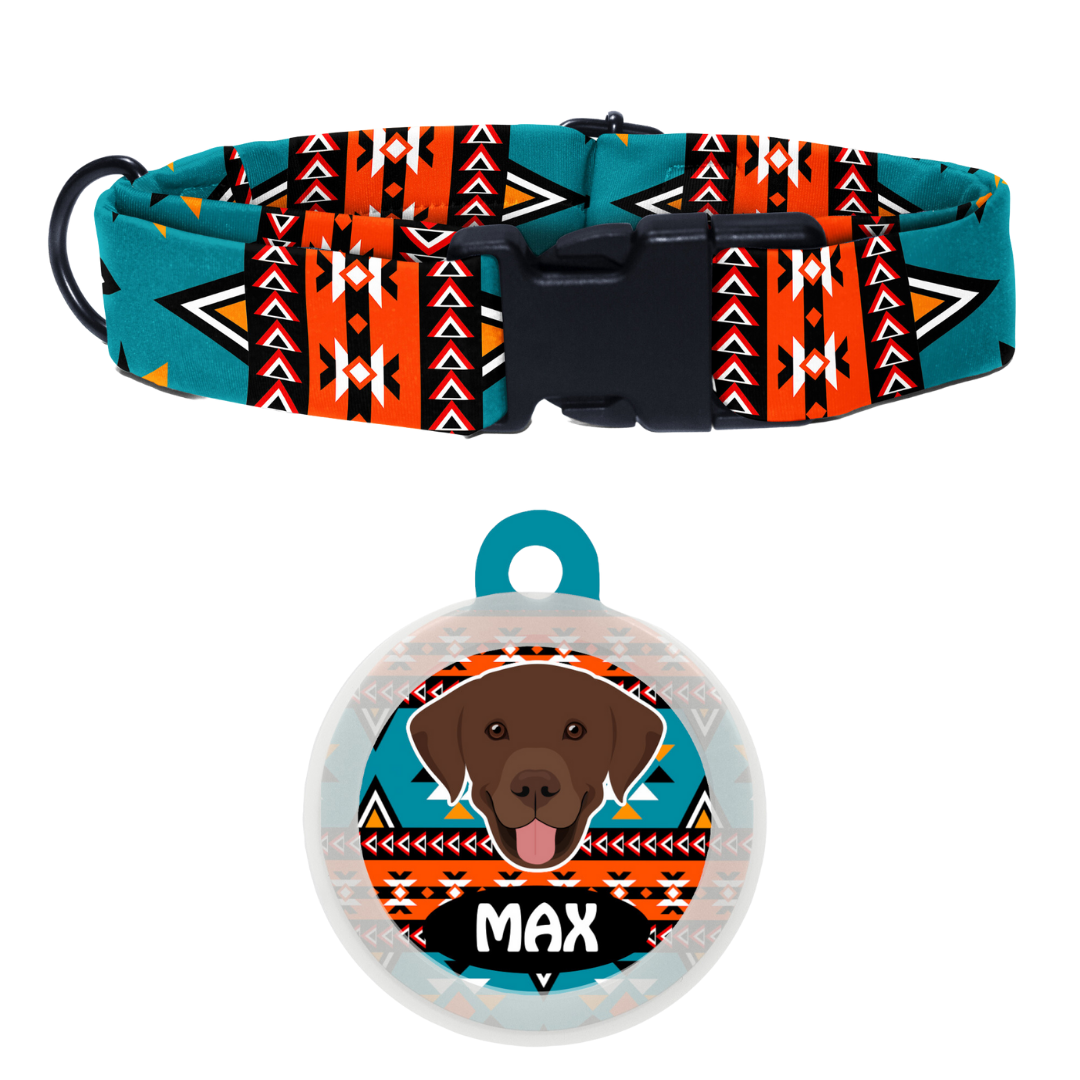 Labrador (Chocolate Brown)  - Collar & Tag