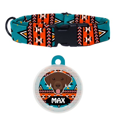 Labrador (Chocolate Brown)  - Collar & Tag