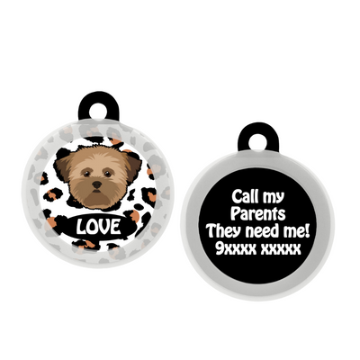 Lhasa Apso [Brown]- Collar & Tag