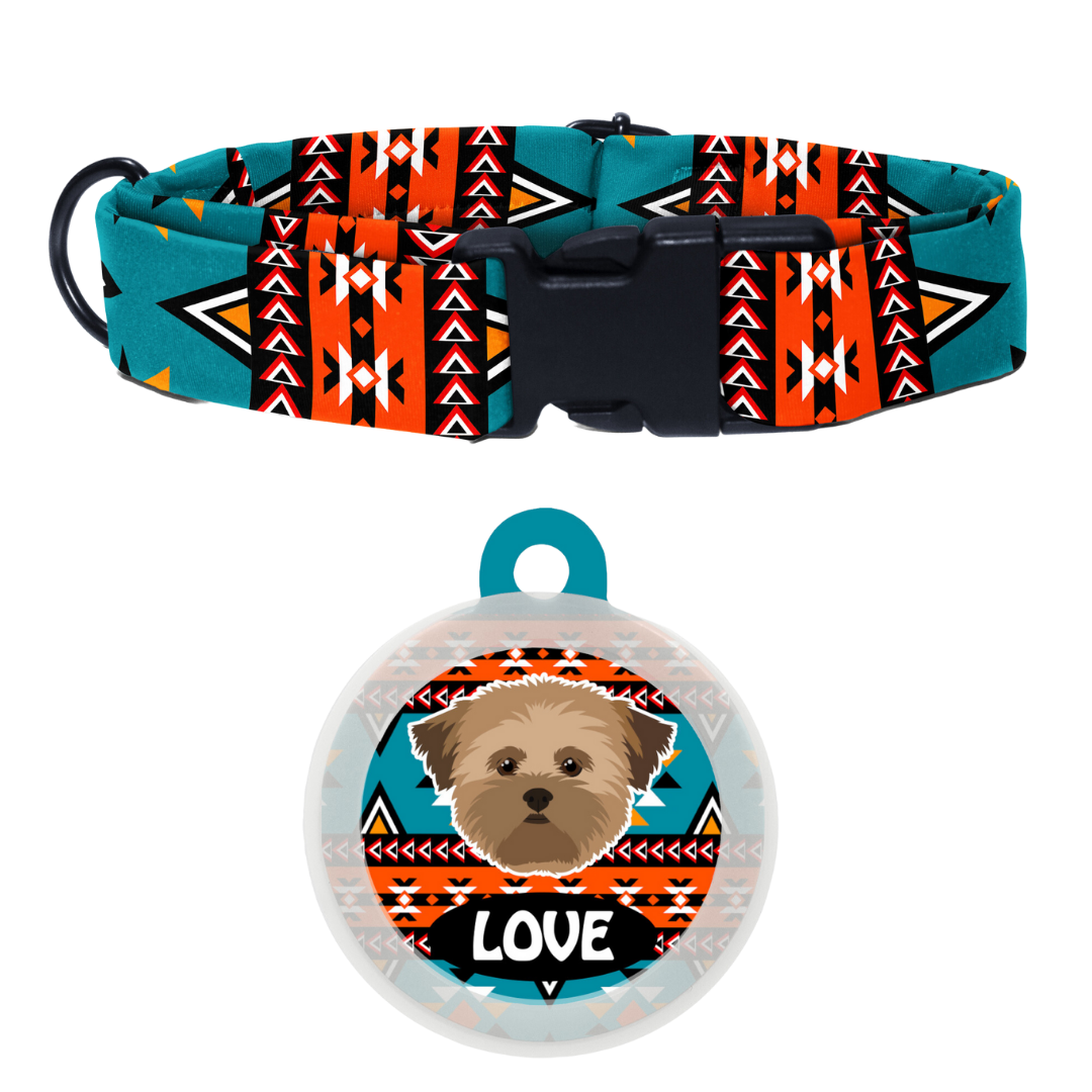 Lhasa Apso [Brown]- Collar & Tag