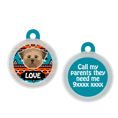 Lhasa Apso [Brown]- Collar & Tag