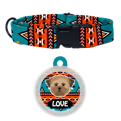 Lhasa Apso [Brown]- Collar & Tag