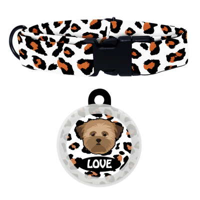 Lhasa Apso [Brown]- Collar & Tag