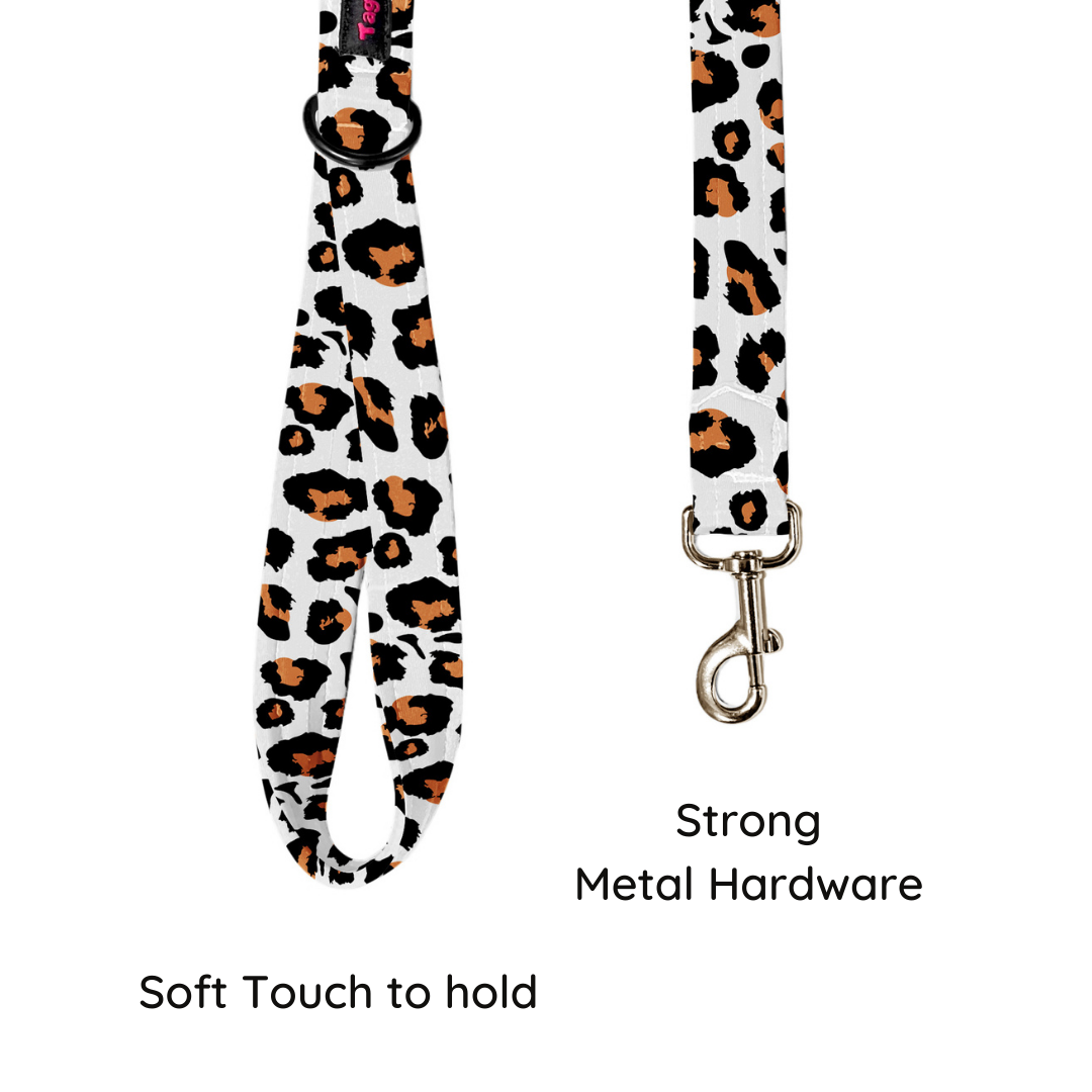 Leopard Luxe Collar-Leash