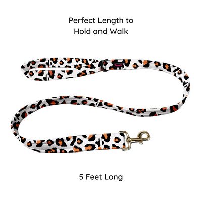 Leopard Luxe Collar-Leash