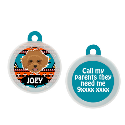 Maltipoo Brown - Collar & Tag