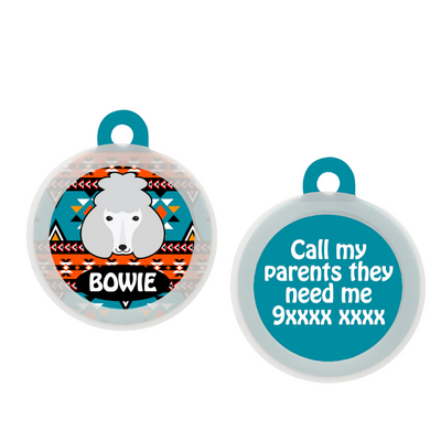 Poodle - White - Collar & Tag