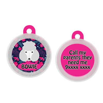 Poodle - White - Collar & Tag