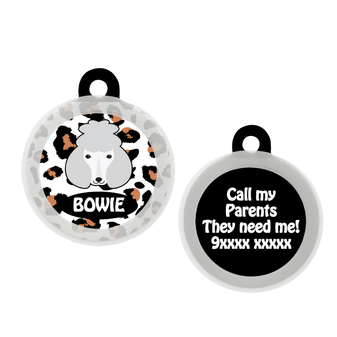 Poodle - White - Collar & Tag