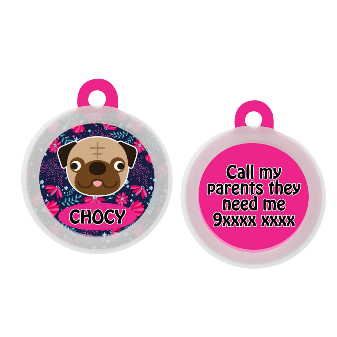 Pug - Collar & Tag