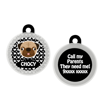 Pug - Collar & Tag