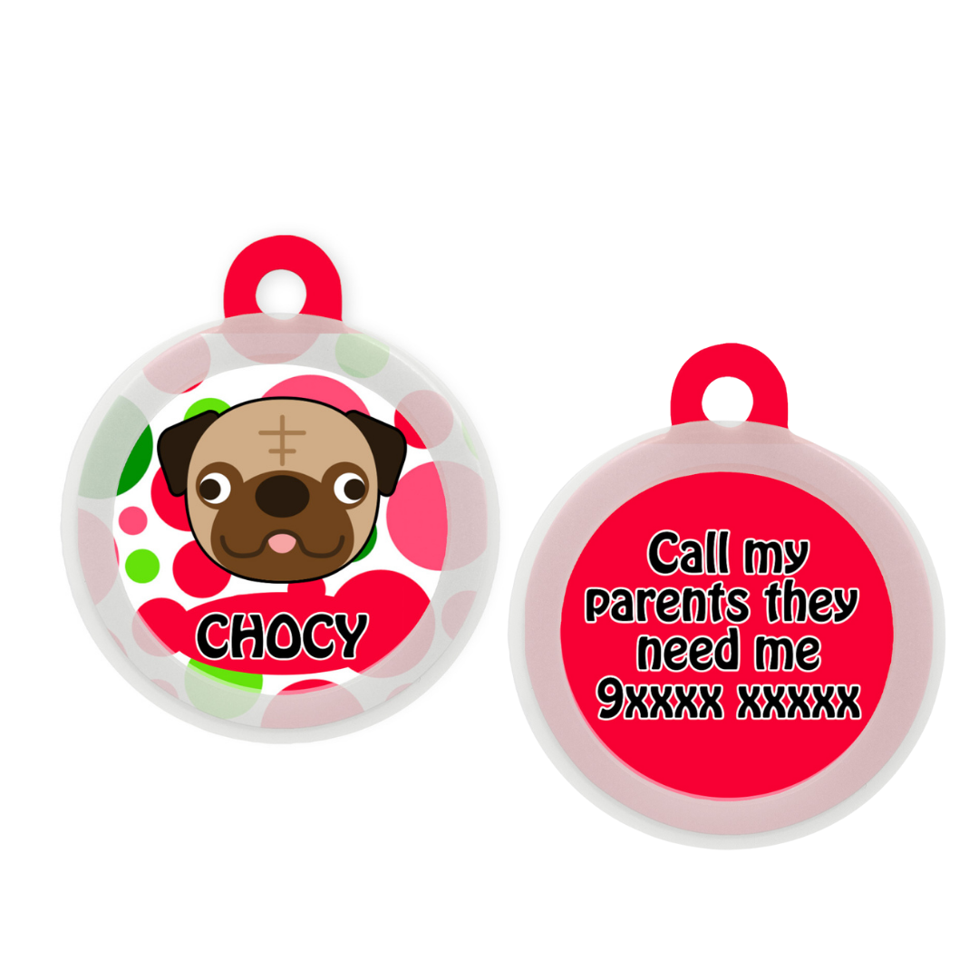 Pug - Collar & Tag