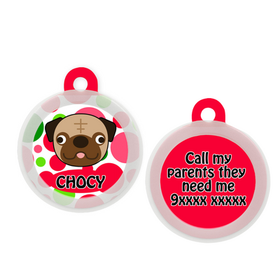 Pug - Collar & Tag