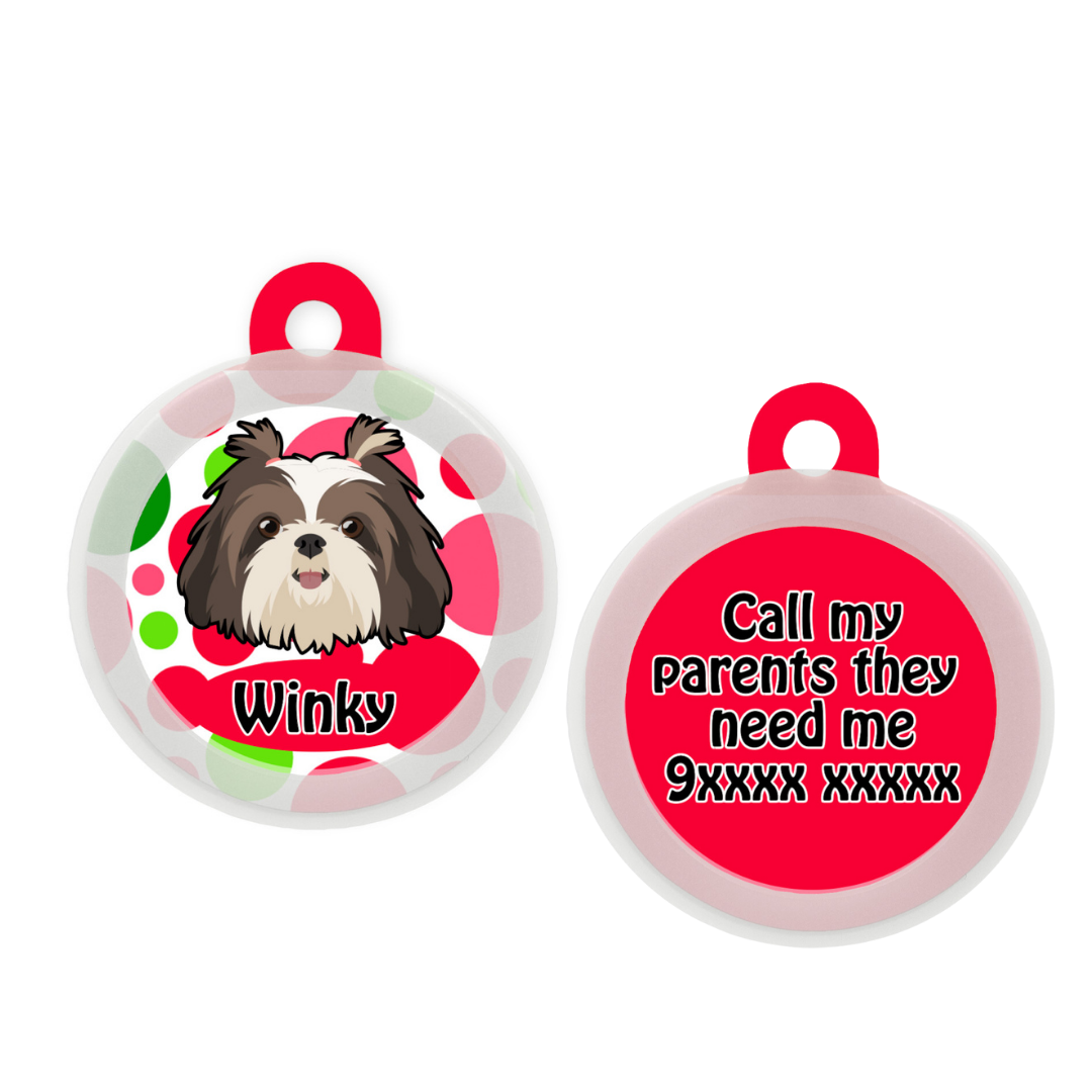 Shih Tzu (Long Hair) - Collar & Tag