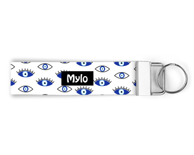 Mystic Evil Eye White - Keychain