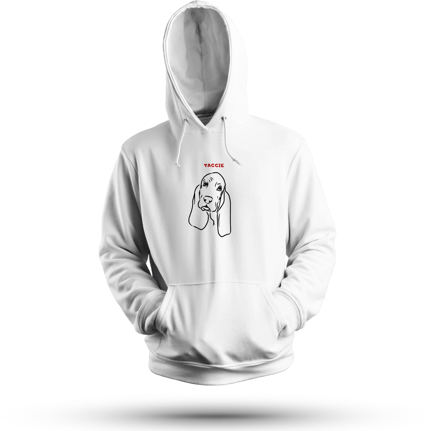 Basset Hound Silhouette Hoodie