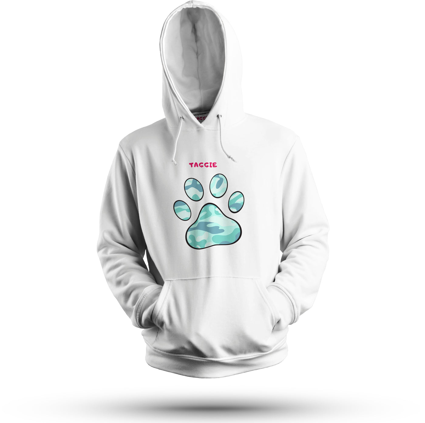 Paw Camouflage Blue Hoodie