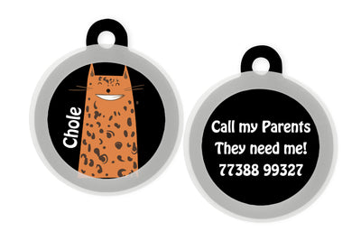 Cat Cartoon Black & Brown
