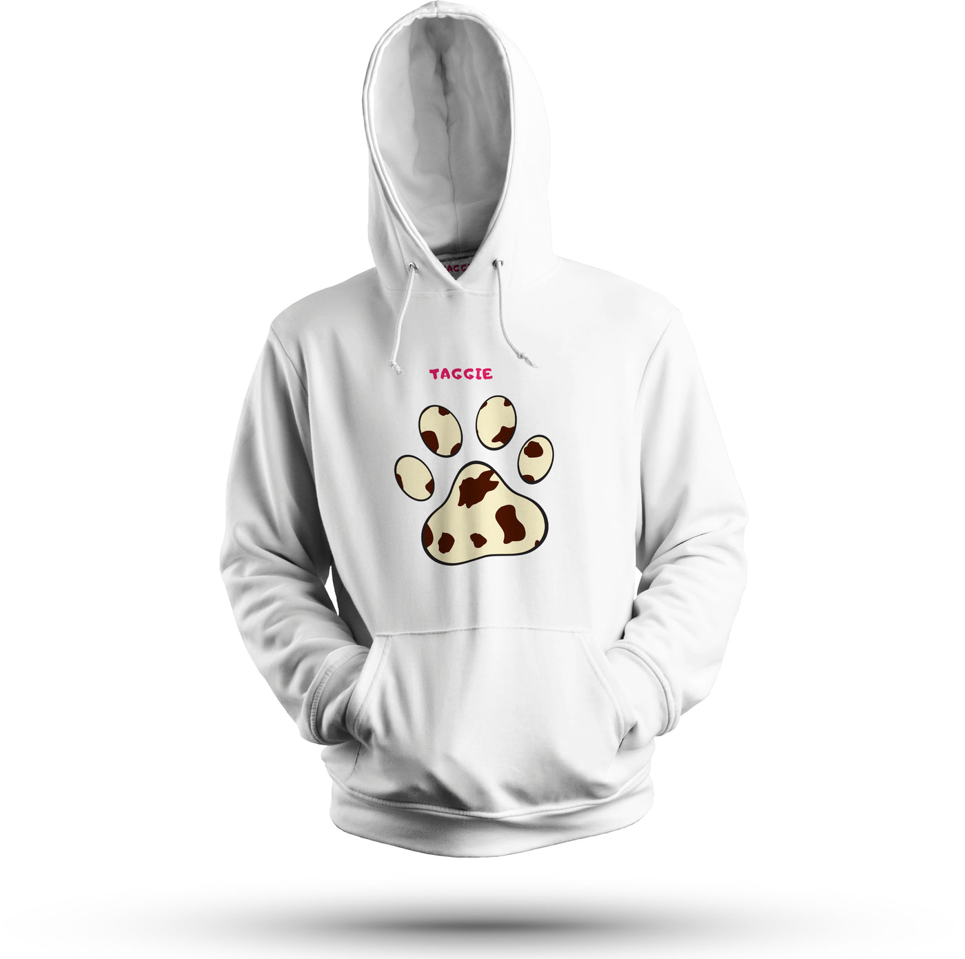 Paw Brown Animal Print Hoodie