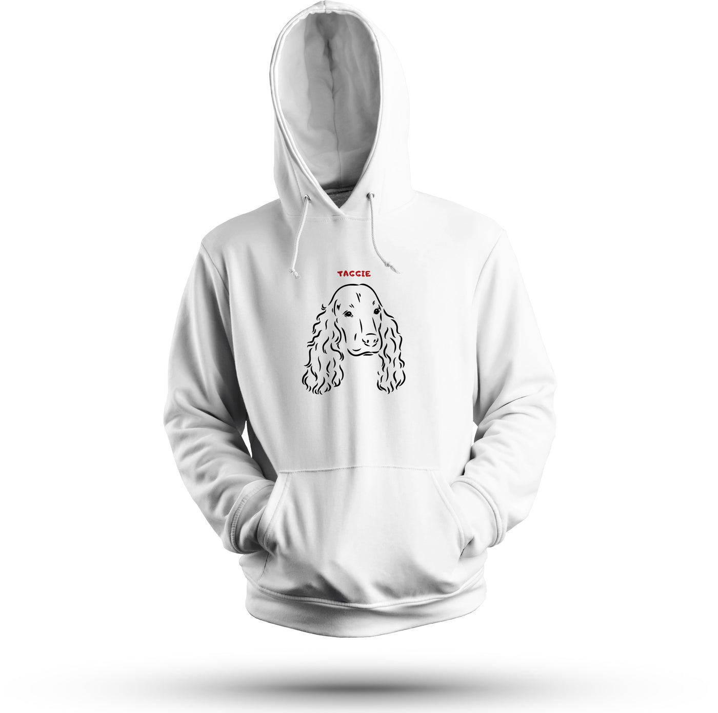 English Cocker Spaniel Silhouette Hoodie