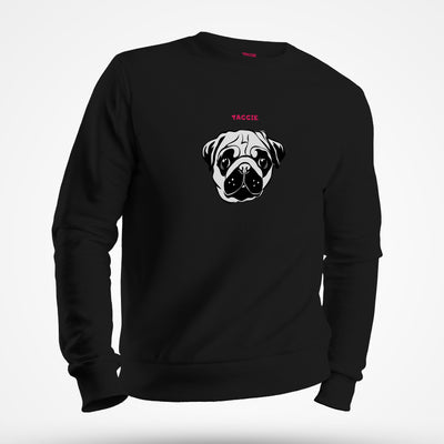 Pug Silhouette Sweatshirt