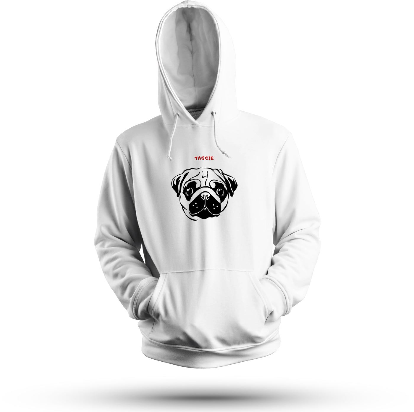 Pug Silhouette Hoodie