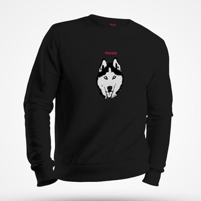 Siberian Husky Silhouette Sweatshirt