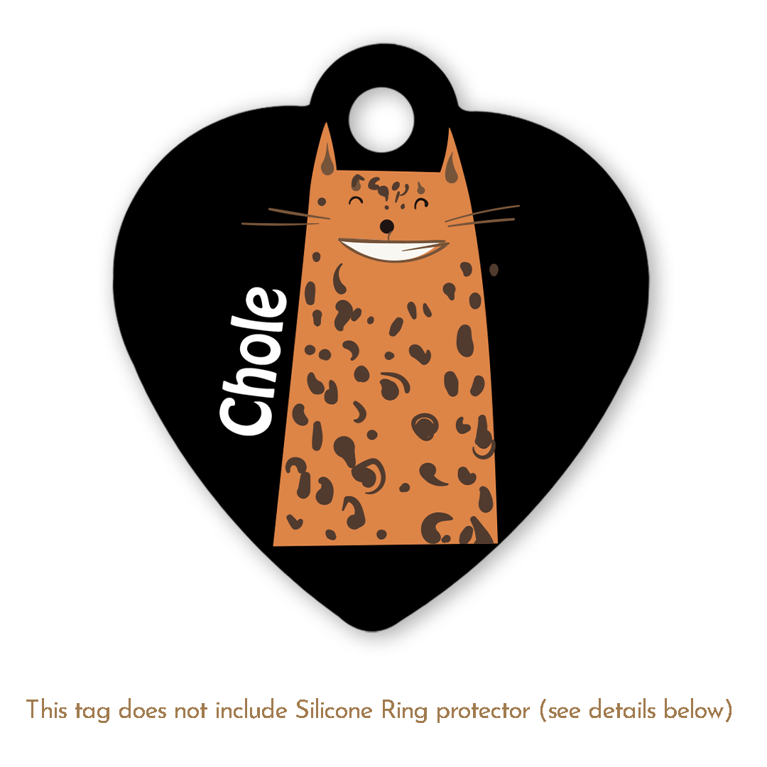 Cat Cartoon Black & Brown (H)