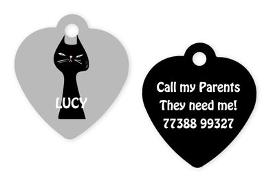Cat Cartoon Black (H)