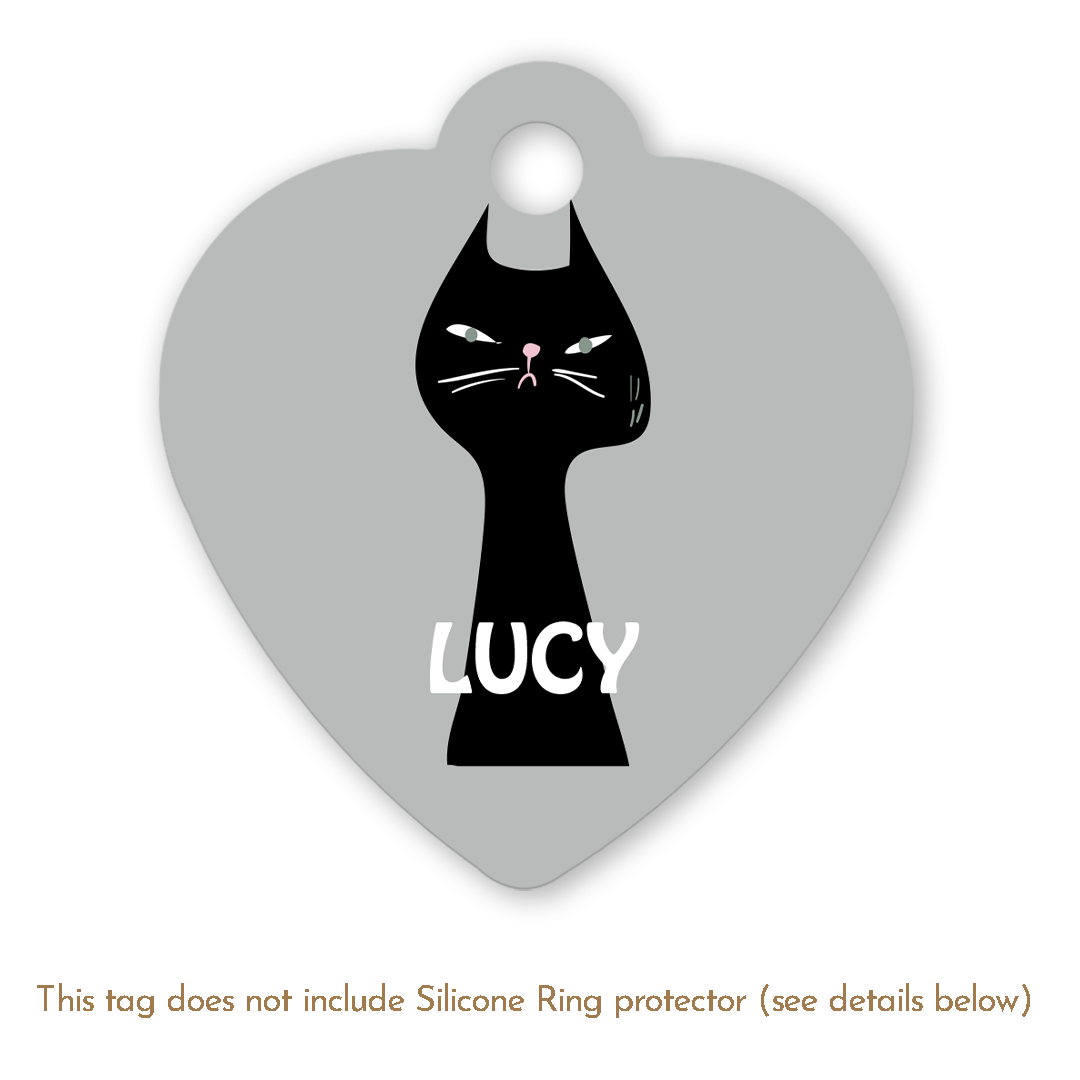 Cat Cartoon Black (H)